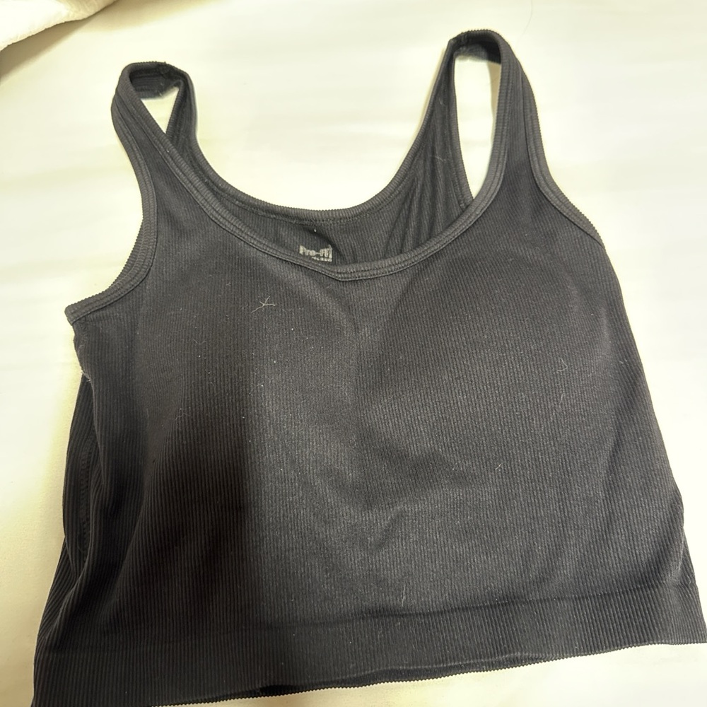 Black Ribbed Women's Bralette